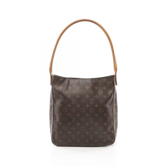 LOUIS VUITTON Brown Monogram Leather Shoulder Bag - Picture 1 of 11